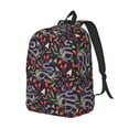 thumbnail image 1 of Rocae Snakes And Snake Fruit for Durable Canvas Backpack Leisure Large Bag Travel Rucksack Multi-function Backpack Small, 1 of 8