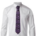 thumbnail image 1 of Rocae Snowflake Gradient Purple for Soft and Comfortable Men's Tie Necktie Wedding Business, 1 of 1