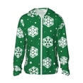 thumbnail image 1 of Rocae Snowflake Print Breathable Sun Protection Hoodie Quick-Dry Lightweight Long Sleeve Hoodie Unisex Running Sports Shirt Large, 1 of 1