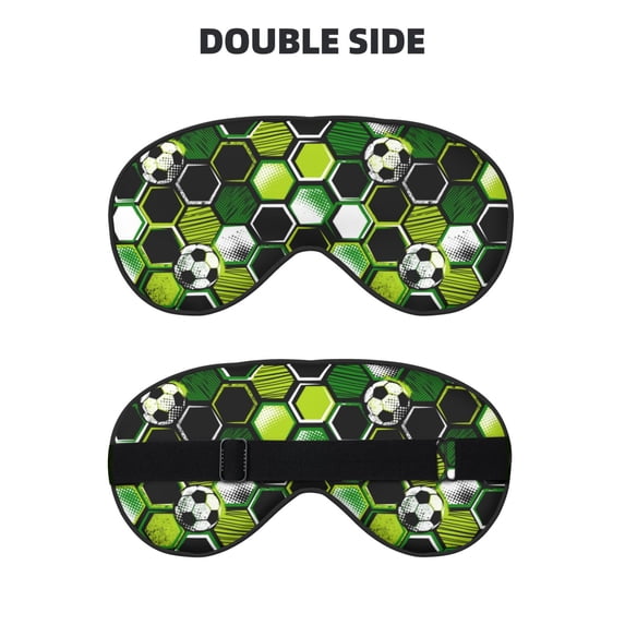 Rocae Soccer1 for Mask for Women Men, Luxury Eye Cover Eye Shade with Adjustable Strap for Travel, Nap, Meditation