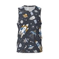 thumbnail image 1 of Rocae Space Cars for Men's Basketball Jersey Lightweight and Breathable Athletic Tank Top,Quick-Drying Sports Jersey X-Large, 1 of 9