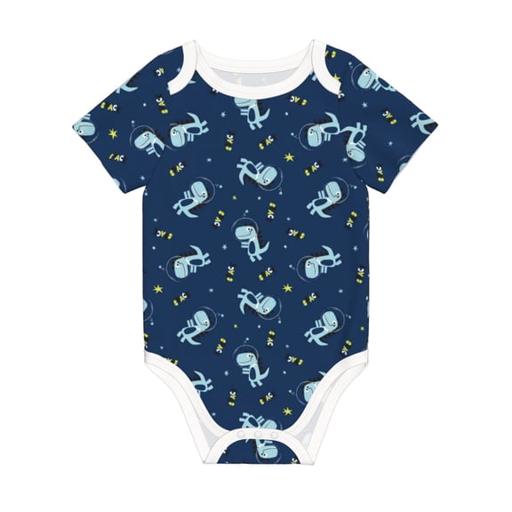 Rocae Space Dinosaur for Baby Climbing Clothes Soft Baby Romper for Active Infants Comfortable and Breathable Crawling Jumpsuit Unisex Baby Outfit 6 Months