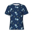 thumbnail image 1 of Rocae Space Dinosaur for Men's Moisture-Wicking Crew Tee - T-Shirt for Sports, Outdoor Activities, and Casual WearSmall, 1 of 9