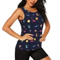 thumbnail image 1 of Rocae Space Dinosaur for Women's Workout Tank Top Lightweight Sleeveless Fit Tops- Moisture-Wicking, BreathableSmall, 1 of 9