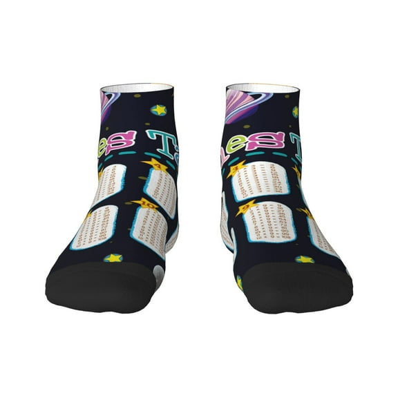 Rocae Space Math Times Tables for Premium Adult Socks,Comfortable, Breathable, and Durable Socks, Perfect for Everyday Wear