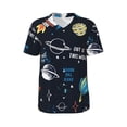 thumbnail image 1 of Rocae Space for Breathable Men's Baseball T-Shirt Fashionable Casual Baseball Jersey, Moisture-wicking Sportswear 4X-Large, 1 of 9