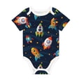 thumbnail image 1 of Rocae Spaceships and Stars for Baby Climbing Clothes Soft Baby Romper for Active Infants Comfortable and Breathable Crawling Jumpsuit Unisex Baby Outfit 18 Months, 1 of 8