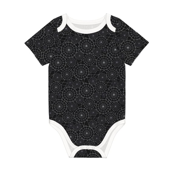 Rocae Spider Web Black for Baby Climbing Clothes Soft Baby Romper for Active Infants Comfortable and Breathable Crawling Jumpsuit Unisex Baby Outfit 9M