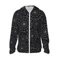 thumbnail image 1 of Rocae Spider Web Black Print Breathable Sun Protection Hoodie Quick-Dry Lightweight Long Sleeve Hoodie Unisex Running Sports Shirt Medium, 1 of 9