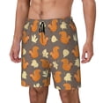 thumbnail image 1 of Rocae Squirrel And Maple Leaves for Men's Swim Trunks Quick Dry With Two Side Pockets and One Lined Patch PocketXX-Large, 1 of 9
