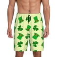 thumbnail image 1 of Rocae St. Patrick's Day for Men's Soft Sleep Pajama Shorts, Waistband and Pockets-Small, 1 of 6