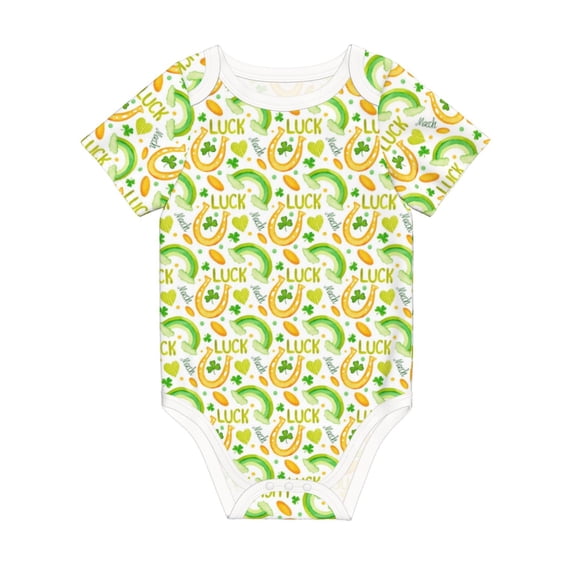 Rocae St Patrick's Day1 for Baby Climbing Clothes Soft Baby Romper for Active Infants Comfortable and Breathable Crawling Jumpsuit Unisex Baby Outfit 12 Months