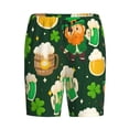 thumbnail image 1 of Rocae St Patrick's Day10 for Men's Soft Sleep Pajama Shorts, Waistband and Pockets, 1 of 9