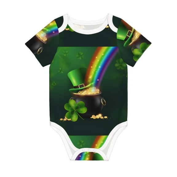 Rocae St. Patrick's Day4 for Baby Climbing Clothes Soft Baby Romper for Active Infants Comfortable and Breathable Crawling Jumpsuit Unisex Baby Outfit 18 Months