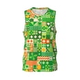 thumbnail image 1 of Rocae St Patrick's Day6 for Men's Basketball Jersey Lightweight and Breathable Athletic Tank Top,Quick-Drying Sports Jersey, 1 of 9