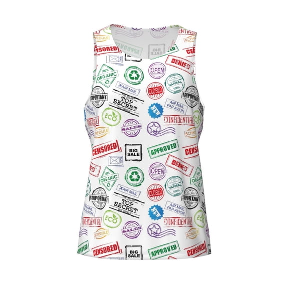 Rocae Stamp Set Collection for Men's Workout Tank Top Men's Running Tank Top Dry Fit Athletic Workout Tank Tops3X-Large