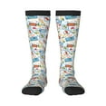 thumbnail image 1 of Rocae Stamp for Novelty Casual compression Socks For Women Men Contrast Color Stockings, 1 of 6