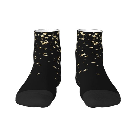 Rocae Star Silver Glitter for Premium Adult Socks,Comfortable, Breathable, and Durable Socks, Perfect for Everyday Wear