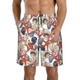 thumbnail image 1 of Rocae Starfish Shell for Men's Beach Shorts Casual Elastic Waist Drawstring Summer Beach Shorts,S-3XL-Large, 1 of 6