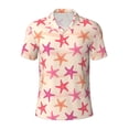 thumbnail image 1 of Rocae Starfish for Men's Short Sleeve Polo Shirt, Quick Drying Performance Moisture Wicking Sports Men's Golf Shirt Small, 1 of 9