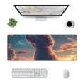 thumbnail image 1 of Rocae Starry Sky Cloud Puppy for Gaming Mouse Pad, Mouse Pad Large, Office Computer Keyboard Mousepad, Keyboard and Mouse Pad with Stitched Edges,31.5 x 11.8 in, 1 of 5
