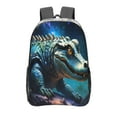 thumbnail image 1 of Rocae Starry Sky Colorful Crocodile A for 16inch Clear Backpack Transparent School Backpack for Women Men, Capacity Clear Bag for College, Travel, 1 of 7