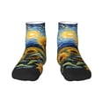 thumbnail image 1 of Rocae Starry Sky Sunflower for Premium Adult Socks,Comfortable, Breathable, and Durable Socks, Perfect for Everyday Wear, 1 of 7