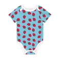 thumbnail image 1 of Rocae Strawberries for Baby Climbing Clothes Soft Baby Romper for Active Infants Comfortable and Breathable Crawling Jumpsuit Unisex Baby Outfit 12 Months, 1 of 8