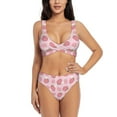 thumbnail image 1 of Rocae Strawberries for Bikini Set for Women Two Piece Sexy High Swimsuits Split Crossover Bikini X-Large, 1 of 9