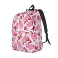 thumbnail image 1 of Rocae Strawberry Popsicle for Durable Canvas Backpack Leisure Large Bag Travel Rucksack Multi-function Backpack, 1 of 8