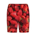 thumbnail image 1 of Rocae Strawberry Red for Men's Soft Sleep Pajama Shorts, Waistband and Pockets, 1 of 9