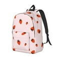 thumbnail image 1 of Rocae Strawberry for Durable Canvas Backpack Leisure Large Bag Travel Rucksack Multi-function Backpack Medium, 1 of 8