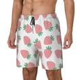 thumbnail image 1 of Rocae Strawberry for Men's Swim Trunks Quick Dry With Two Side Pockets and One Lined Patch PocketMedium, 1 of 9