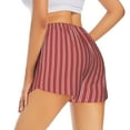 thumbnail image 1 of Rocae Stripes Red White for Women's Athletic Shorts Quick Dry Workout Hiking Shorts With Pockets for Running, Yoga, Gym, Sports Large, 1 of 9