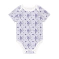 thumbnail image 1 of Rocae Stripes and Sprigs of Lavender for Baby Climbing Clothes Soft Baby Romper for Active Infants Comfortable and Breathable Crawling Jumpsuit Unisex Baby Outfit 3 Months, 1 of 8