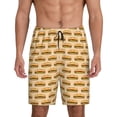 thumbnail image 1 of Rocae Submarine Sub Sandwich for Men's Soft Sleep Pajama Shorts, Waistband and Pockets-X-Large, 1 of 6