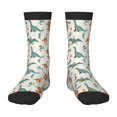 thumbnail image 1 of Rocae Summer Dinosaur for Girls Boys Crew Socks,Children's Socks, Kids Socks, Toddler Socks: Daily Wear with Kids School Uniform, 1 of 5