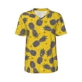 thumbnail image 1 of Rocae Summer Pineapple for Breathable Men's Baseball T-Shirt Fashionable Casual Baseball Jersey, Moisture-wicking Sportswear X-Large, 1 of 9