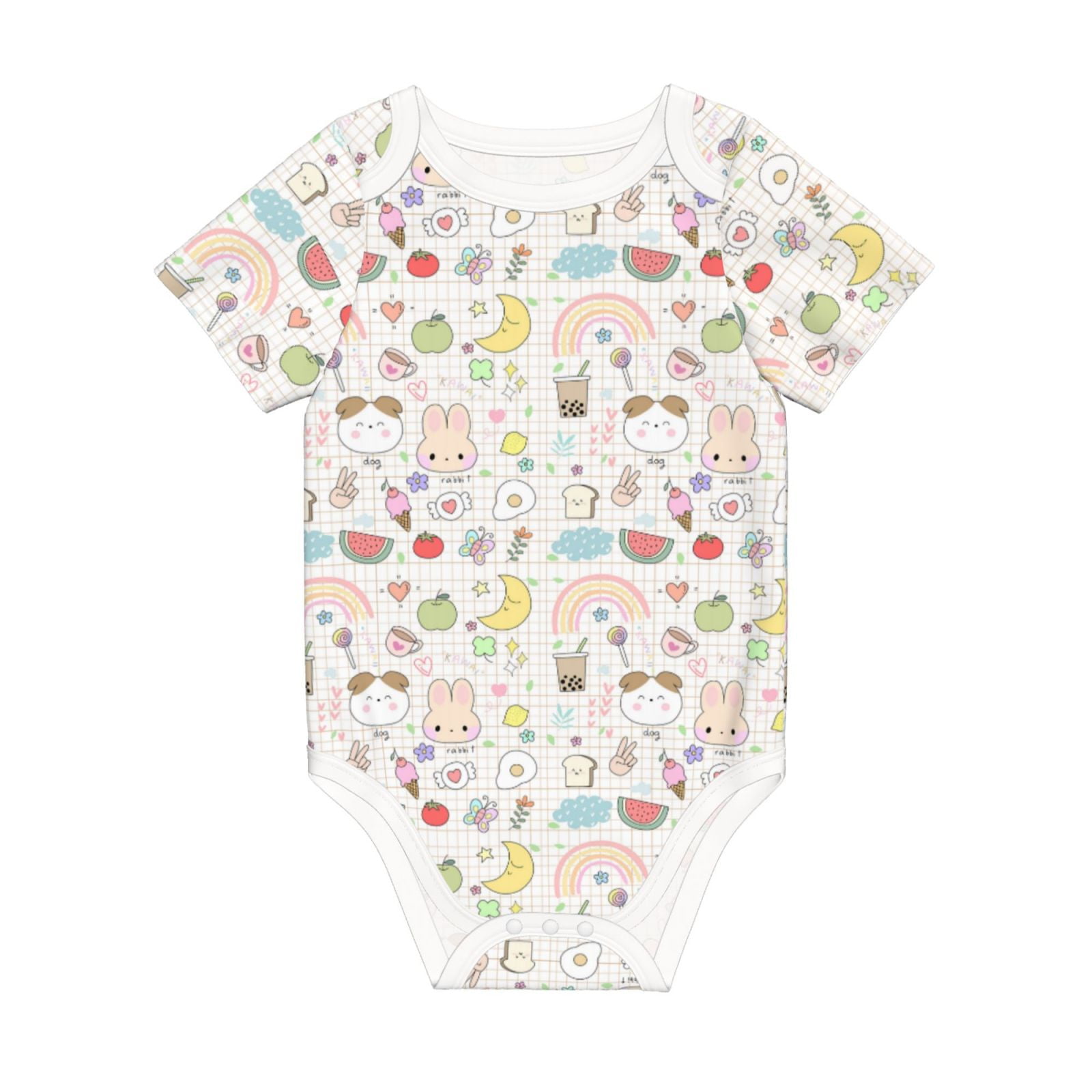 Summer Baby Cotton Crawling Clothes