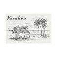 thumbnail image 1 of Rocae Summer Vacation Scene With Camping Van Printed Heat Resistant Place Mats,Classic Hemstitch Cloth Fabric Placemats Imitation Linen Place Mat Table Mats 18x12 inch, 1 of 5