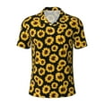 thumbnail image 1 of Rocae Sunflower 6 for Men's Short Sleeve Polo Shirt, Quick Drying Performance Moisture Wicking Sports Men's Golf Shirt 3X-Large, 1 of 9
