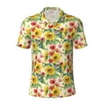 thumbnail image 1 of Rocae Sunflower Cornflower Poppy for Men's Short Sleeve Polo Shirt, Quick Drying Performance Moisture Wicking Sports Men's Golf Shirt Small, 1 of 9