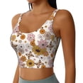 thumbnail image 1 of Rocae Sunflowers And Butterflies for Sports Bra for Women Sports Vest with Performance Stretch and Quick Dry FabricSmall, 1 of 1