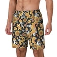 thumbnail image 1 of Rocae Sunflowers Bee for Men's Swim Trunks Quick Dry With Two Side Pockets and One Lined Patch Pocket3X-Large, 1 of 9