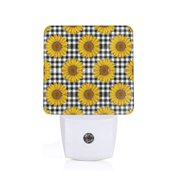 Rocae Sunflowers for 0.5W Plug in Night Light, Dusk to Dawn, Bright Nightlight Auto-On/Off-US