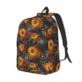 thumbnail image 1 of Rocae Sunflowers for Durable Canvas Backpack Leisure Large Bag Travel Rucksack Multi-function Backpack, 1 of 8