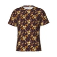 thumbnail image 1 of Rocae Sunflowers with Skull and Hand for Men's Moisture-Wicking Crew Tee - T-Shirt for Sports, Outdoor Activities, and Casual Wear, 1 of 9