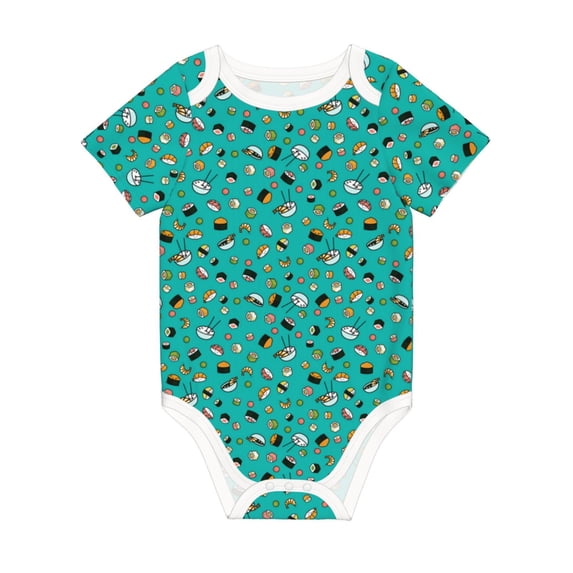 Rocae Sushi (3) for Baby Climbing Clothes Soft Baby Romper for Active Infants Comfortable and Breathable Crawling Jumpsuit Unisex Baby Outfit 3 Months