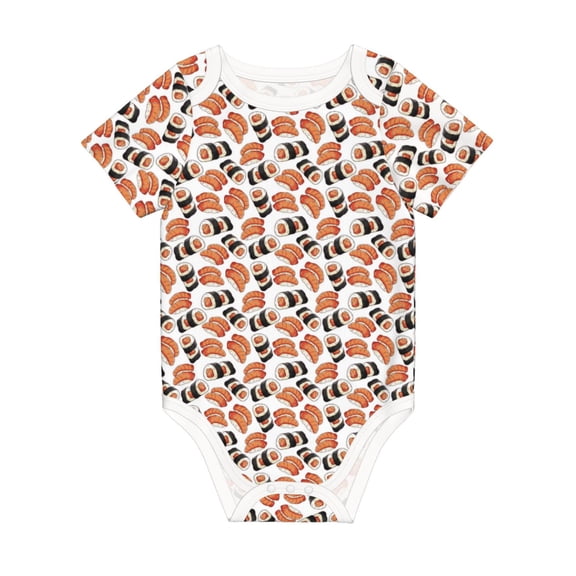 Rocae Sushi Roll for Baby Climbing Clothes Soft Baby Romper for Active Infants Comfortable and Breathable Crawling Jumpsuit Unisex Baby Outfit 9M