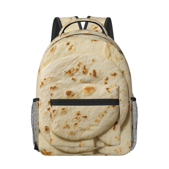 Rocae Taco Tortillas for Comfortable Student Backpack - Lightweight ,Durable School Bag Ideal for Middle School, High School, and College